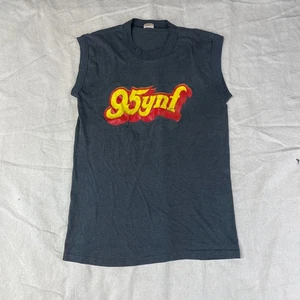 Camisa Rock Vintage Años 80 Para Hombres Grande L Negra Camiseta sin Mangas Grunge Metal Música Desteñida Logo - Imagen 1 de 7