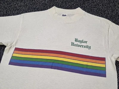 Vintage Baylor University Shirt 70's 80's Size Medium Bears  - Image 1 of 4