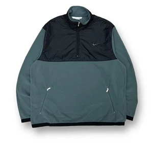 Vintage Y2K Nike Sportswear Swoosh Pullover Fleece Jacket Gray XXL Tech ACG Gorp - Picture 1 of 6