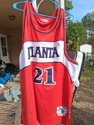 Camiseta Atlanta Hawks Dominique Wilkins Blanca, Para Hombre Talla 56 3XL Foto 1 de 3