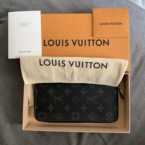 Louis Vuitton Monogram Eclipse Zippy Wallet Vertical M62295 Zip Round Long - Picture 1 of 24