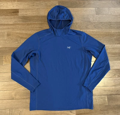 Sudadera con capucha para hombre ARC'TERYX Cormac azul con logotipo talla grande L Foto 1 de 4