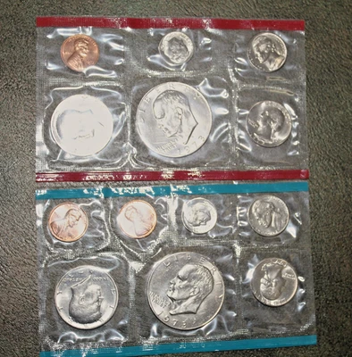 1973 Uncirculated US Mint Set P&D S in original envelope - Image 1 of 2