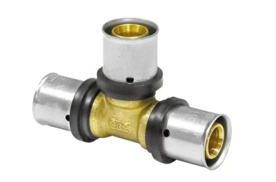 Pipetec Pressfitting für Mehrschichtverbundrohr T-Stück 16 20 26 32mm TH U DVGW