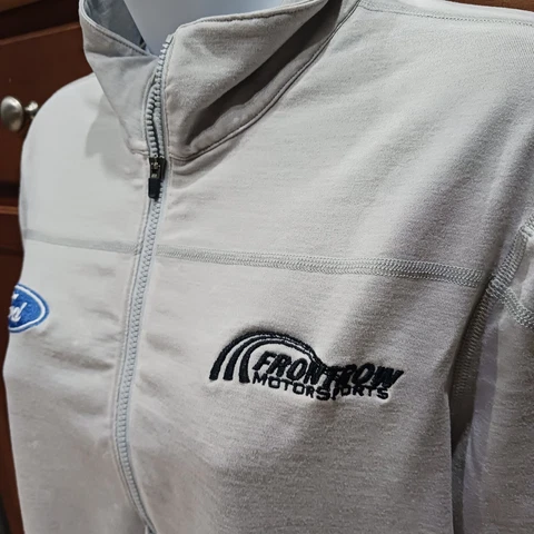 Front Row Motorsports Team Issued Ladies Large Zip Pullover Shirt NASCAR McDowel Cover
