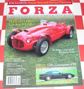 APRIL 2003 FORZA MAGAZINE NO. 44 166 SPYDER CORSA - Picture 1 of 1