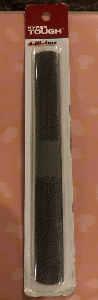 Hyper Tough 4-in-1 8" FILE: HALF-ROUND | FLAT | DOUBLE CUT | RASP Wood & Metal - Image 1 of 1