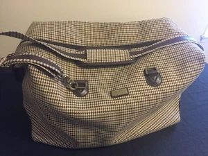 CHAPS Houndstooth Luggage Bag - Picture 1 of 9