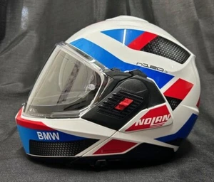 Nolan N120-1 BMW STICKERS Flip Back Touring Motorcycle Full & Open Face Helmet - Bild 1 von 6