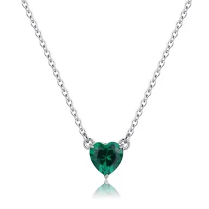 S'AGAPO DAZZLY COLLANA DA DONNA IN ACCIAIO CUORE CON ZIRCONI SDZ60 (3305) - Foto 1 di 5