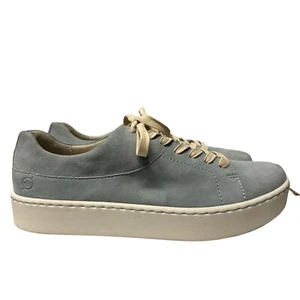 Born Sunlight Sneaker Womens 9.5 M Light Blue Suede Leather Lace Up Shoes - Picture 1 of 15