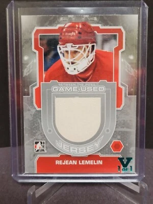 12-13 ITG Between The Pipes Jerseys Silver /140 #M41 Rejean Lemelin - Image 1 of 2