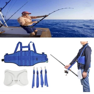 Big Game Fishing Fighting Belt Harness Waist Gimbal Stand Up Rod Holder Sea Boat - Picture 1 of 13