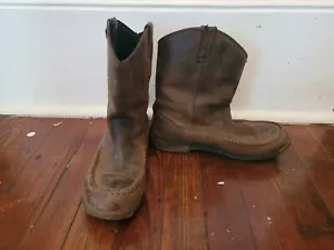 Georgia Boots Athens Big Kids 7" Pull On Boots Dark Brown Size 7M - Picture 1 of 7