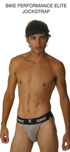 BIKE Rare Vintage Authentic Men Jockstrap Underwear Gray Black Size 34”-42” New - Picture 1 of 4