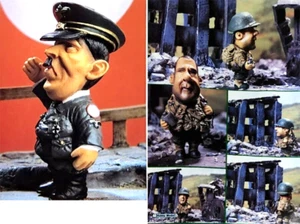 3"tall Set of 2 X SD WW2 German +SD US ALLIED Unbuilt Unpainted Resin Model Kit - Picture 1 of 5