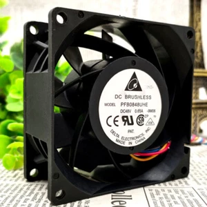 DELTA PFB0848UHE 8038 48v 0.65A 8CM Cooling Industrial Fan High Air Volume - Picture 1 of 5