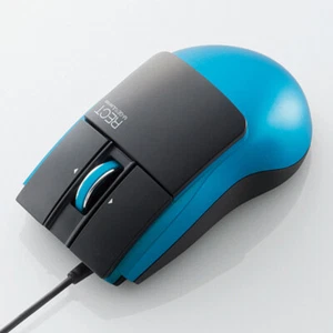 Elecom kabelgebundene 3-Tasten-Lasermaus „RECT“, blau NEU + OVP - Bild 1 von 1