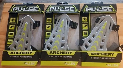 3 Pack | Archery 2-Strap Armguard Allen "Pulse" Lightweight Comfort | Adjustable - Image 1 of 2