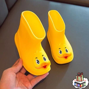Rain Boots For Girls Boys Shoes Cartoon Rain Waterproof Rubber Toddler Baby Shoe - Picture 1 of 14