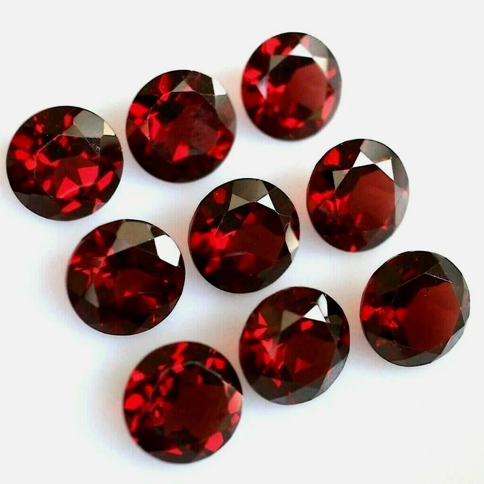 Wholesale Lot 7mm Round Cut Natural Mozambique Garnet Loose Calibrated Gemstone - Image 1 of 4