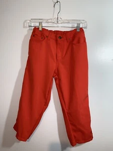 VERSACE Women’s Capri Pants Orange Colored Size 30/44 Altered Italy Ittierre - Picture 1 of 8