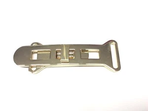 VERSTELLBARE HAKENSCHNALLE MESSING GOLD 10 CM - Bild 1 von 2