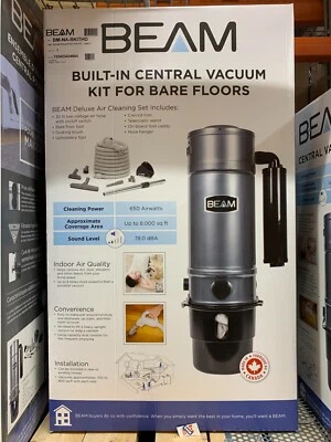 BEAM 650 AW Aspiradora Central Kit Piso Desnudo 120 V, HECHO EN CANADÁ Foto 1 de 4