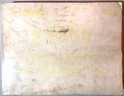 Manual De Mantenimiento Libro De Taller Yamaha XJ 900 1982 - Imagen 1 de 4