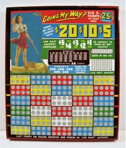 De colección Going My Way Girl 25 quilates grueso tablero de juego stock antiguo - Imagen 1 de 2