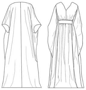 Folkwear #280 Resort Kaftan Sewing (Pattern Only) folkwear280 - Picture 1 of 2