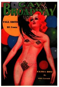 #30 1992 Tarjeta Comercial Erótica Picante Para Hombre Años 30 Mag Cover GGA - Imagen 1 de 2