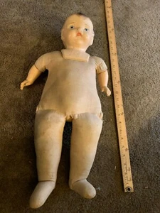 Vintage Horsman Composition Cloth Baby Boy Character Doll 21" Tall antique - Picture 1 of 12