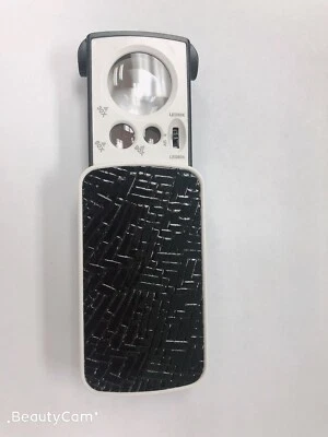 30X 60X 90X Pockets Magnifying Magnifier Jeweler Eye Glass Loupe Loop LED Light - Image 1 of 2