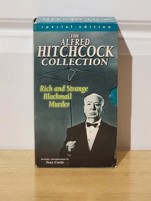 The Alfred Hitchcock Collection 3 VHS Boxed Set, Blackmail Murder Rich & Strange - Image 1 of 4