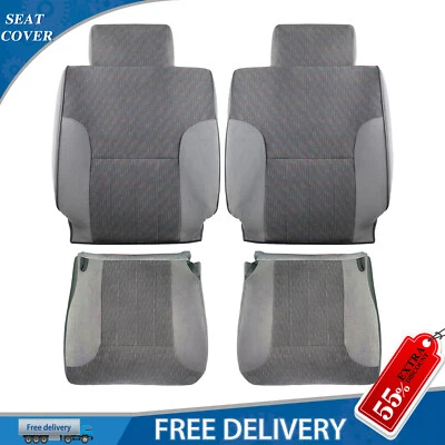 1994 1995 1996 1997 Fit Dodge Ram SLT - Driver Passenger Cloth Seat Cover Gray Foto 1 de 4