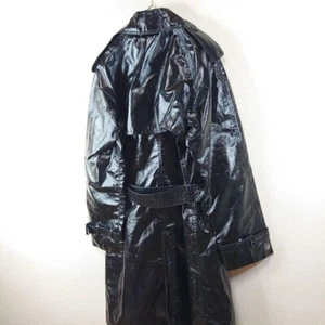 Jean Paul Gaultier For Sept Premieres Black Spring Coat Belt 38 Women outer - Picture 1 of 17