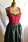 Vintage tradition dirndl dress trachten octoberfest - size uk 8-10
