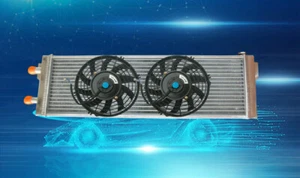 Universal Aluminum+FAN Liquid Heat Exchanger Air to Water Intercooler - Picture 1 of 7