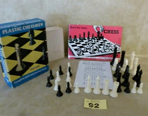 Vintage Chess Set by Spears with Know the game chess set booklet - Picture 1 of 2