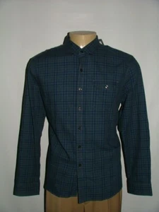NEW WT MICHAEL BASTIAN CASUAL SHIRT SIZE XL 100% COTTON BLUE PLAIDS #300 - Picture 1 of 5
