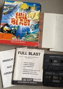 Full Blast Commodore 64 C64 Juegos 5 en 1 Compilación 1991 - F1, GP500, P47 - Imagen 1 de 17
