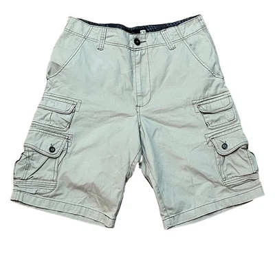 Pantalones Cortos Carga Ocean Pacific OP Y2K Para Hombre W34 L11 Frente Plano Algodón Patinador Trigo Foto 1 de 3