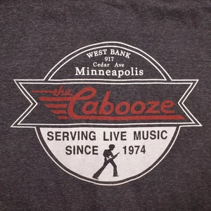 The Cabooze Minneapolis West Bank Full Zip Hoodie Gray XL Rock&Roll Since 1974 - Picture 1 of 12