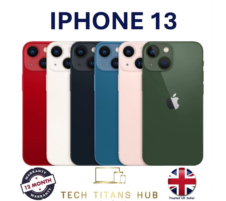 Apple iPhone 13 128GB 256GB  Unlocked Pristine A+++ 💯 BH 🔋 - Image 1 of 1