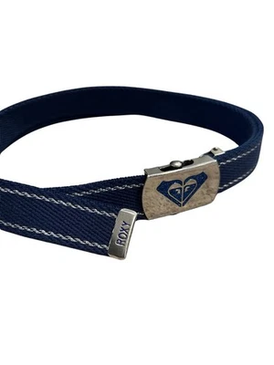 y2k ROXY canvas belt navy blue 42” - Image 1 of 3