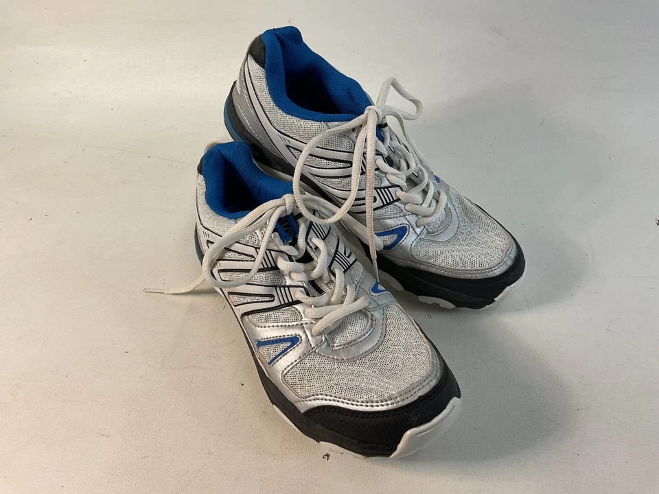 Tênis de corrida masculino Slazenger branco azul tênis esportivo Reino Unido 6 UE 39 - Imagem 1 de 4