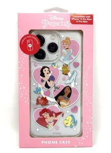Disney Princesses iPhone 13  Pro Max / 14 Pro Max Case Glitter Skinny Dip NIB - Picture 1 of 11