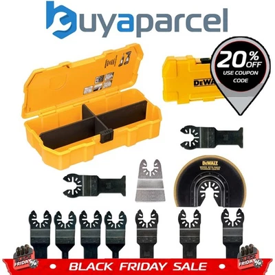 Dewalt 11 Piece Multi Tool Accessory Blade Set Plunge Fast Cut + Toughcase - Image 1 of 4