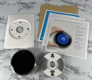 Nest Programmable Thermostat (A0013) E360129 3rd Gen Stainless Steel - Picture 1 of 9